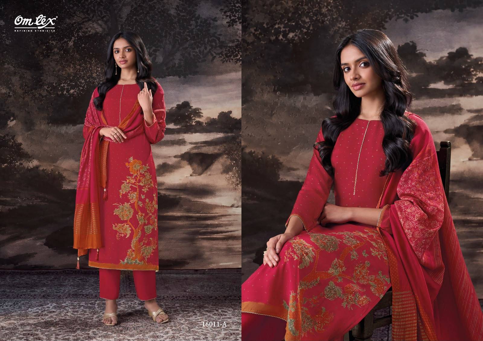 LAYLANI By Om Tex 16011A To C Series Beautiful Festive Suits Stylish Colorful Fancy Casual Wear & Ethnic Wear Muslin Dresses At Wholesale Price